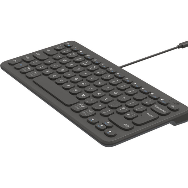 ZAGG Connect Type-C 12-inch Wired Keyboard - Black - 103211036