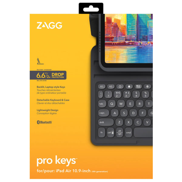 Zagg Pro Keys Wireless Keyboard & Durable Case for Apple iPad 10.9" - 103407271