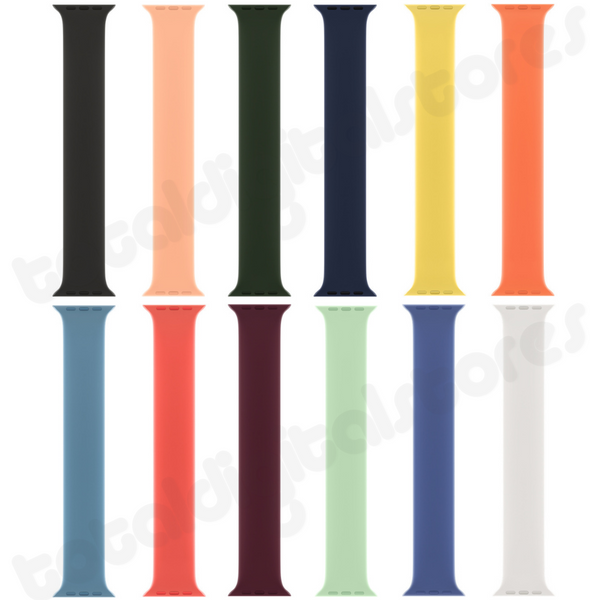Apple Silicone Solo Loop Watch Strap | 45mm  44mm 42mm - Sizes 4-12