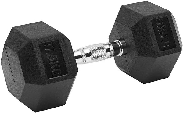 Hex Dumbbells at Home Weights for Strength Training | Iron, Rubber, Non-Slip