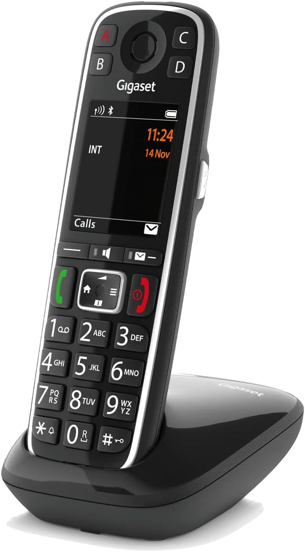 Gigaset Life Cordless Premium Senior Phone (No Answer Machine) - Black - E794
