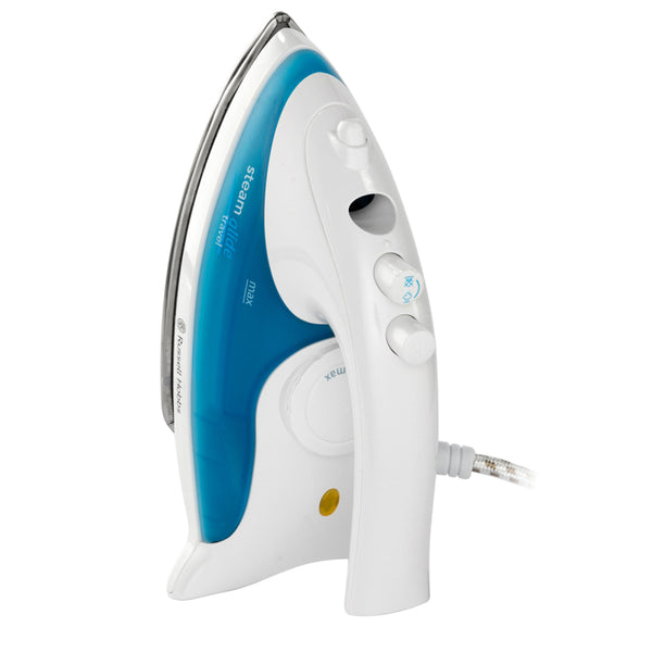 Russell Hobbs Steam Glide Travel Iron 760 W - White & Blue - 22470