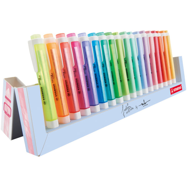 Stabilo Swing Cool Highlighter Deskset of 18 - 8 Neon & 10 Pastel - 275/18-01-5