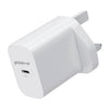 Groov-e USB-C Wall Charger 25W with USB-C to USB-C Cable - White - GVMA112WE