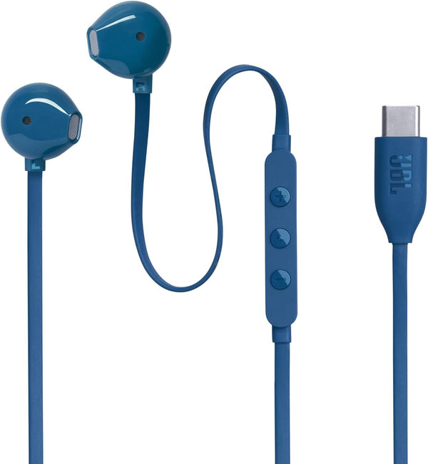 JBL Tune 305C Hi-Res Wired Earbuds with Microphone and USB-C Cable