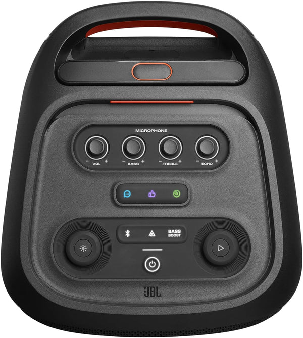JBL Partybox Stage 320, Portable Bluetooth Party Speaker with Wheels and Telescopic Handle - Black