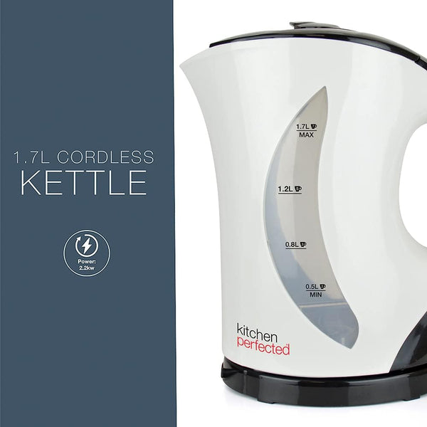 Lloytron KitchenPerfected 2Kw 1.7Ltr Cordless Kettle - White - E1524WI