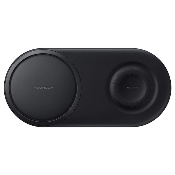 Samsung DUO Wireless Qi Fast Charging Pad with Mains Adapter - Black - EP-P5200TBEGGB