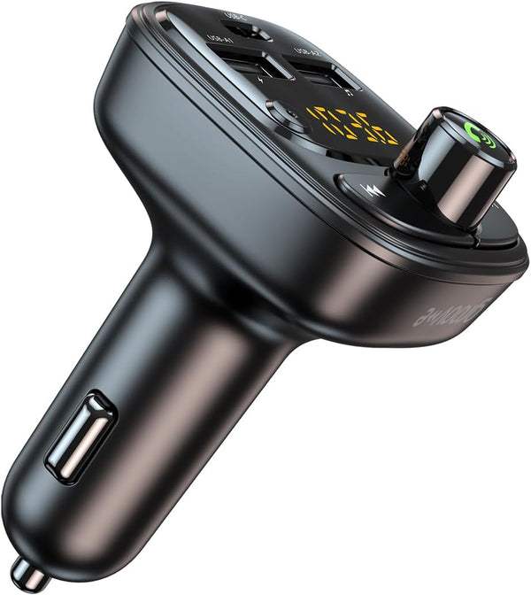 Groov-e Tune Play Bluetooth Car FM Transmitter with USB Charging Ports - GVMA131BK