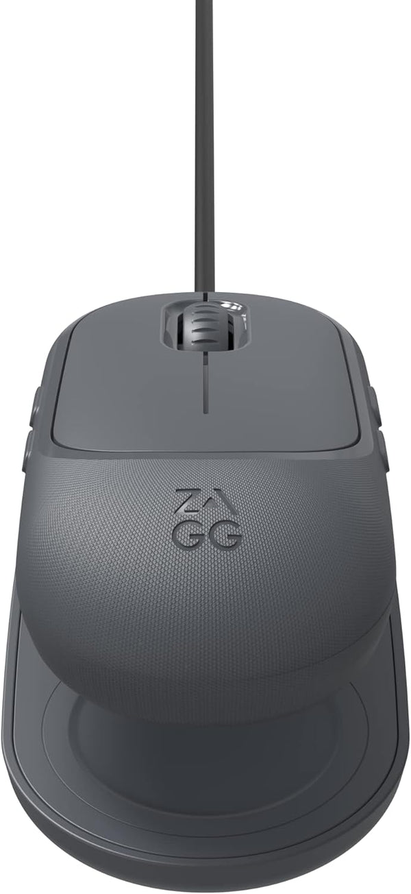 Zagg Pro mouse Wireless Mouse & Wireless Charge Pad - Charcoal - 109910230