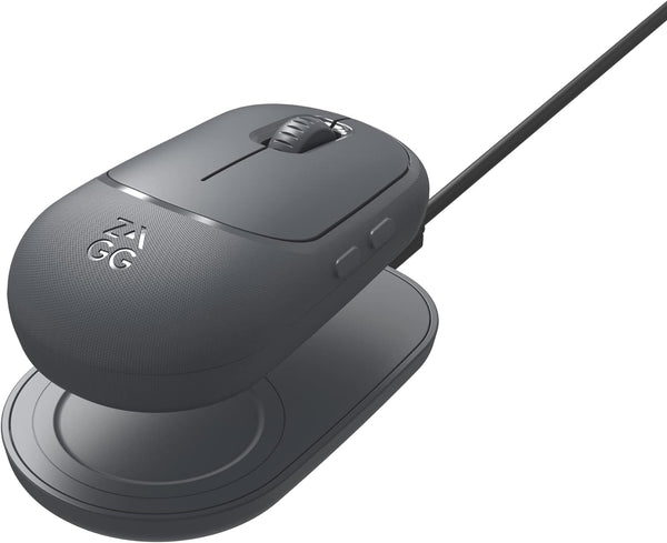 Zagg Pro mouse Wireless Mouse & Wireless Charge Pad - Charcoal - 109910230