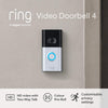 Ring Video Doorbell 4 | Wireless Video Doorbell Camera with WiFi 1080p HD Video with Two-Way Talk - Satin Nickel - B08NXYGXF4 - [Grade A]