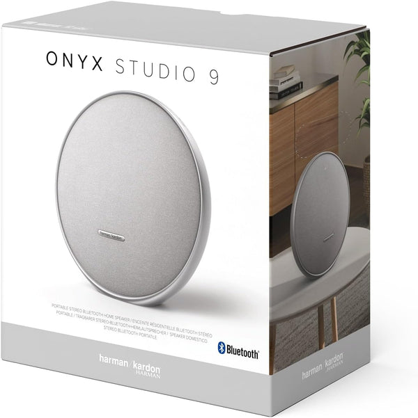 Harman Kardon Onyx Studio 9, Portable Home Bluetooth Speaker with Auracast Multi-Speaker Connection - Grey