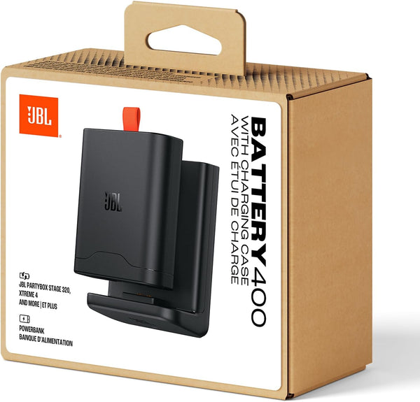 JBL Battery 400 with Charging Case | Compatible with JBL PartyBox Stage 320 & Xtreme 4 - Black