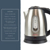 Lloytron KitchenPerfected 1.8Ltr 360 3Kw Fast Boil Cordless Kettle - Brushed Steel - E1626BS