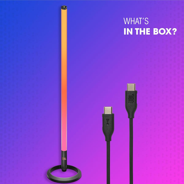 JBL PartyLight Stick | Portable Bluetooth Party Light Bar for PartyBox Speakers, 360° RGB LED, 8h Battery