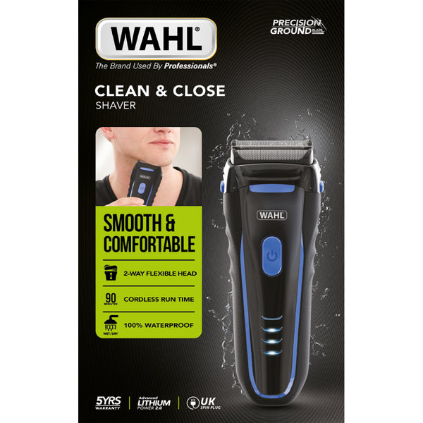 Wahl Clean & Close Cordless Wet/Dry Electric Shaver - 7063-017