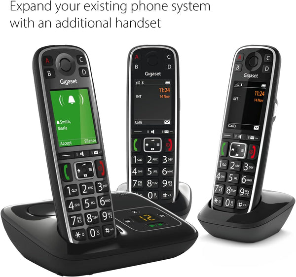 Gigaset Life A Cordless Premium DECT Phone with Answer Machine - Black - E794A