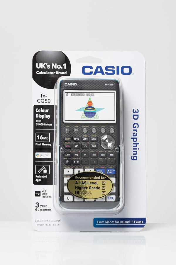 Casio Advanced Colour Graphic Calculator - Black - FXCG50