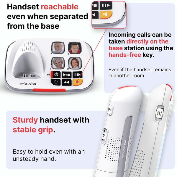 SwissVoice Xtra 2335 Duo Digital Twin Cordless Telephone - White - ATL1424010