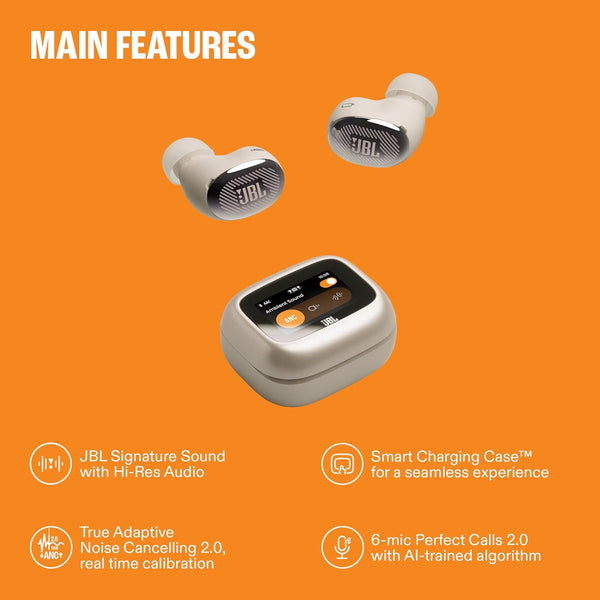 JBL Live Buds 4 True Wireless Noise Cancelling Earbuds Blutooth 40h Battery Life
