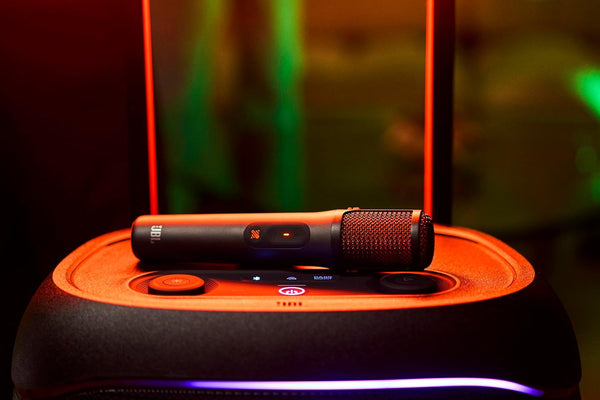 JBL EasySing Mics, 2 Wireless Microphones, Black | AI Karaoke Microphones with Real-Time Vocal Removal