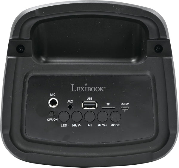 Lexibook Flame Bluetooth Speaker with Mic and Party Lights - K83
