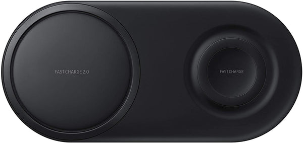 Samsung DUO Wireless Qi Fast Charging Pad with Mains Adapter - Black - EP-P5200TBEGGB
