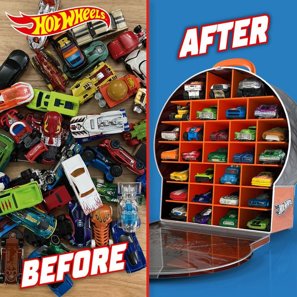 Hot Wheels Wheel Shaped Storage Car Case up to 29 vehicles - HWCC18