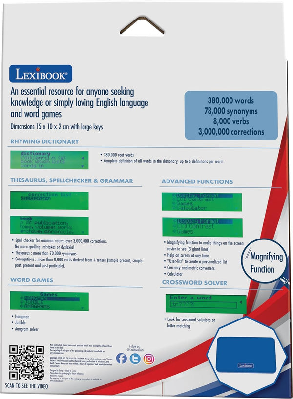 Lexibook English Electronic Dictionary with Thesaurus - D660EN