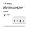Belkin 108W GaN USB Fast Charging Station for Multiple Devices | 2 USB-C, 2 USB-A Ports - White