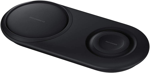 Samsung DUO Wireless Qi Fast Charging Pad with Mains Adapter - Black - EP-P5200TBEGGB