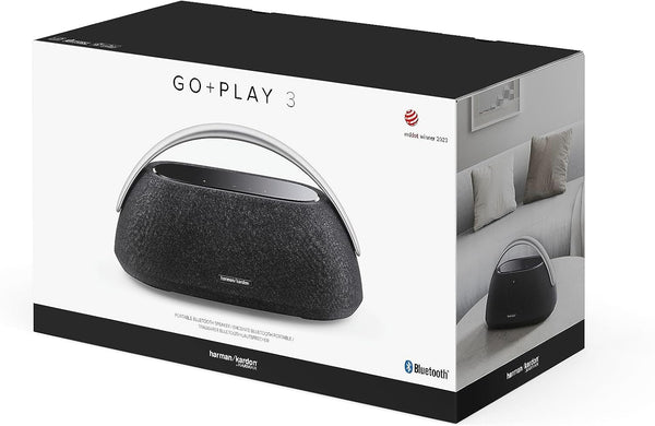 Harman Kardon Go + Play 3 Portable Bluetooth Speaker with 8-Hour Battery Life - Black