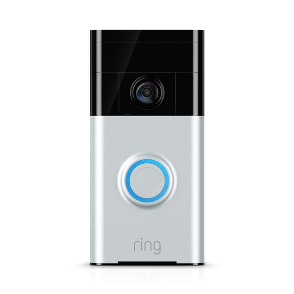 Ring Video DoorBell 2 | 1080p Camera WiFi Motion, Two Way Audio Monitor (2nd Gen) - Satin Nickel - [Grade A]