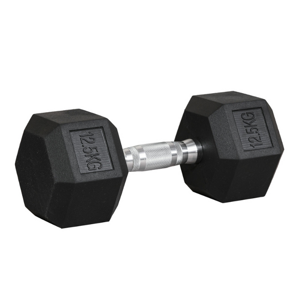 Hex Dumbbells at Home Free Weights for Strength Training | Iron, Rubber, Non-Slip