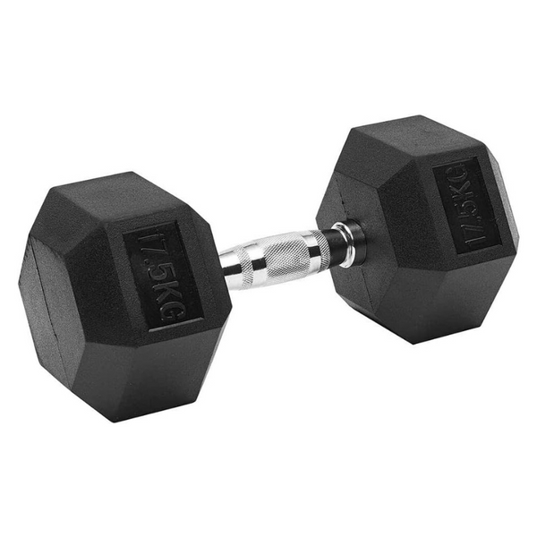 Hex Dumbbells at Home Free Weights for Strength Training | Iron, Rubber, Non-Slip