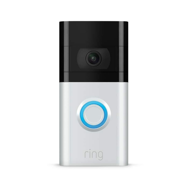 Ring Video Doorbell 3 Plus | 1080p HD Video, Advanced Motion Detection & Pre-Roll Feature - Satin Nickel - B07W7W776T - [Grade A]