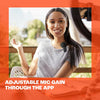 JBL Quantum Stream Wireless Wearable Streaming Microphone with Lightning Dongle for Apple Devices, 24 Hours of Recording Time - Black
