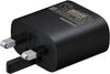 Samsung 25W PD Fast Charge Adapter USB-C Wall Plug (UK) - Black - EP-TA800NBEGGB