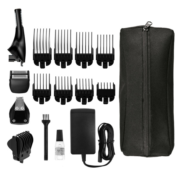 Wahl Extreme Grip 7 in 1 Multigroomer Rechargeable Hair Trimmer Kit - Black - 9893-417