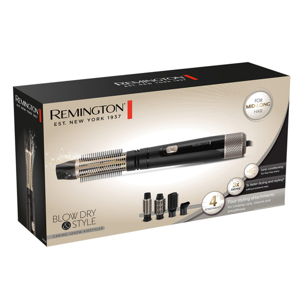 Remington Blow Dry & Style 1000W Airstyler With 4 Attachments - AS7500