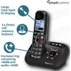 Amplicomms BigTel Twin Digital Phone with Answer Machine - Black - ATL1423471
