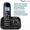 Amplicomms BigTel Twin Digital Phone with Answer Machine - Black - ATL1423471