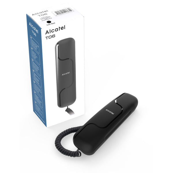 Alcatel Ultra Compact Corded Trimline Phone - Black - ATL1425574