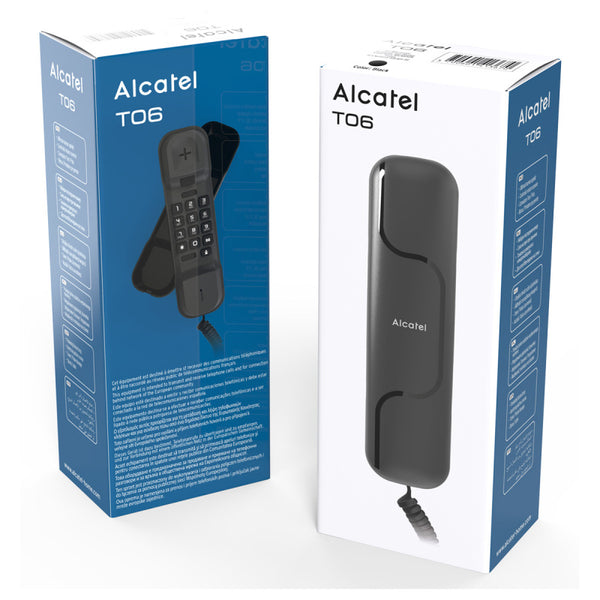Alcatel Ultra Compact Corded Trimline Phone - Black - ATL1425574