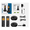 Alcatel Digital Twin Cordless Phone with Answering Machine & Call Block - Black - ATL1427332