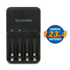 Lloytron 2-Piece Rechargeable Battery Bundle | Includes 4x AA + Mains Battery Charger - B011 / B1502