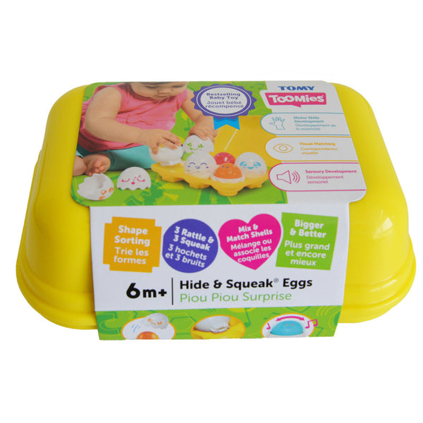 Tomy Toomies Play to Learn - Hide "n" Squeak Eggs - E73560