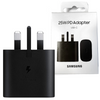 Samsung 25W PD Fast Charge Adapter USB-C Wall Plug (UK) - Black - EP-TA800NBEGGB