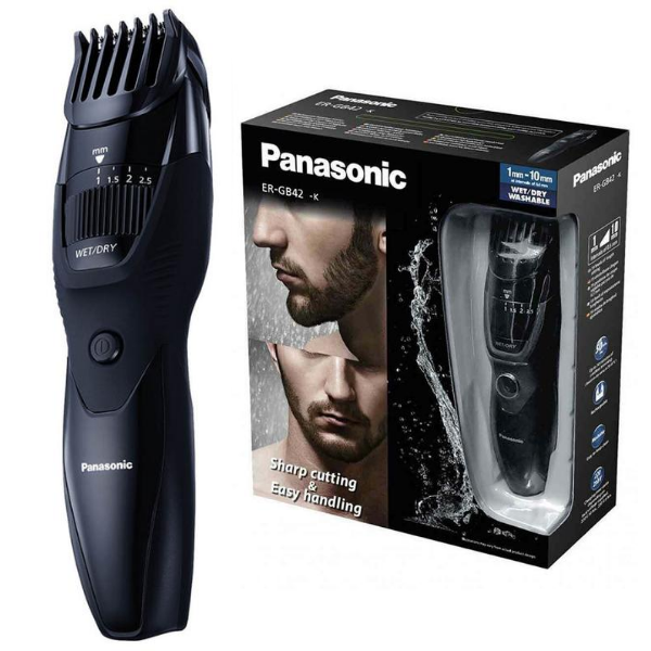 Panasonic Wet/Dry Rechargeable Beard Trimmer - Black - ERGB42K